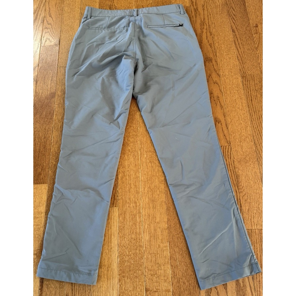 Banana Republic Mens 32x32 Traveler Pant Gray Stretch Performance QuickDry Chino - Picture 2 of 9